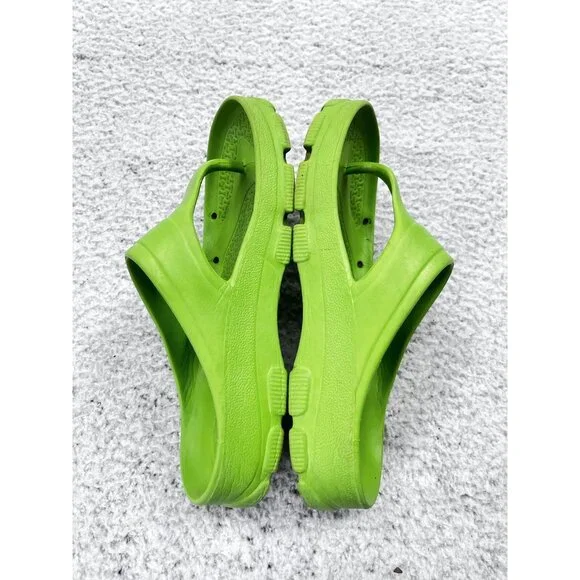 Women's Birkenstock Lime Green Flip Flop Thong Sandals Size 38 - Picture 9 of 9